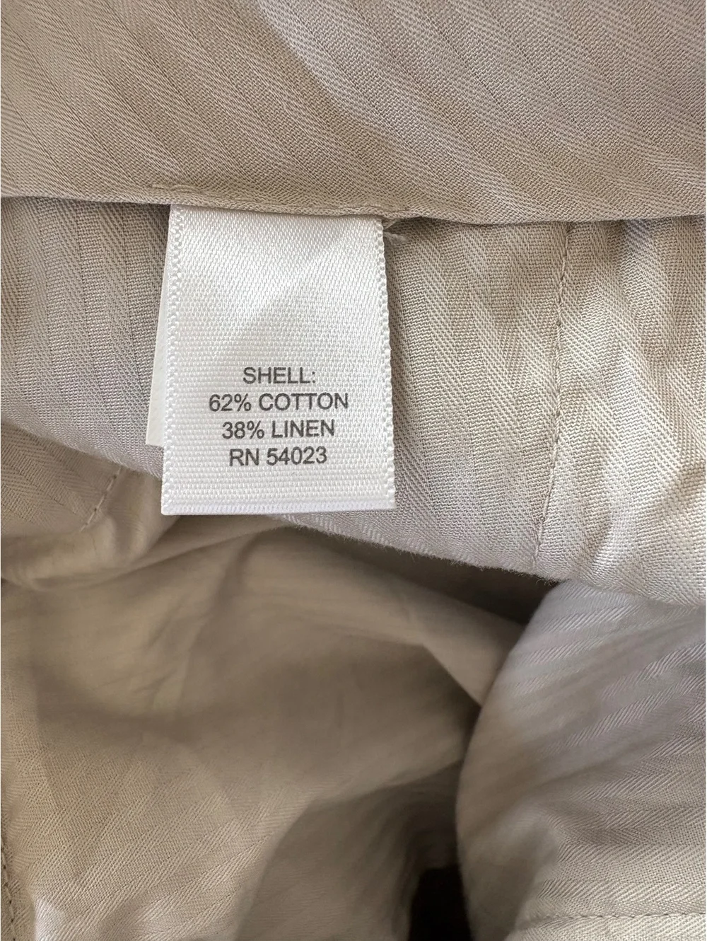 Banana Republic Tailored Slim Fit Khaki Pants 36x32 Cotton Linen Blend